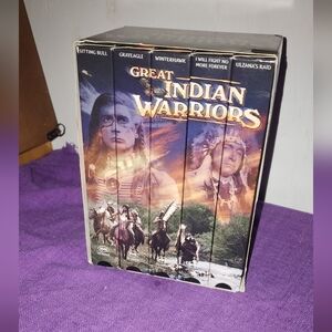 Great Indian Warriors VHS Collector series 5 pack by GoodTimes 1999 NR 378mins